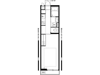 リブリ・ワタリダ(1K/1階)の間取り写真