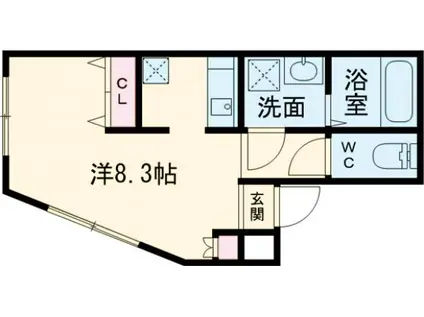 パレス池袋本町(1K/3階)の間取り写真