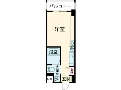 CAMP C2(ワンルーム/5階)の間取り写真