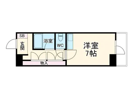 藤ビル(1K/2階)の間取り写真