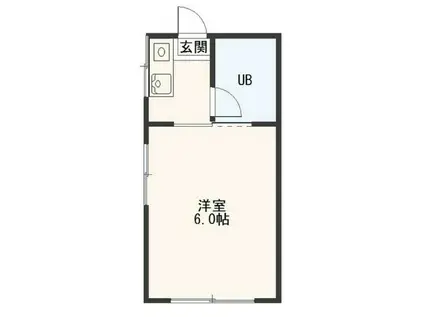 桜台ハイツ(1K/1階)の間取り写真