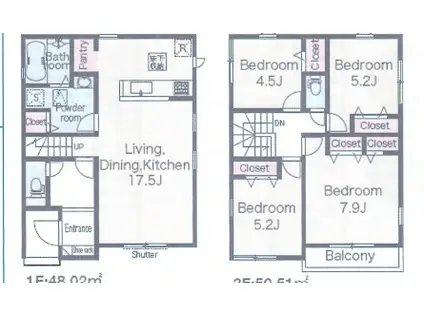 岳南電車 岳南富士岡駅 徒歩10分 2階建 築1年(4LDK)の間取り写真