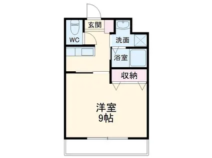 ビラミナミⅡ(1K/3階)の間取り写真