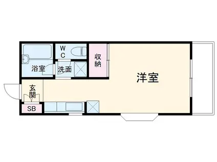 MFコーポ7(1K/1階)の間取り写真