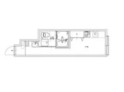 ソルナクレイシア桜新町Ⅱ(ワンルーム/1階)の間取り写真