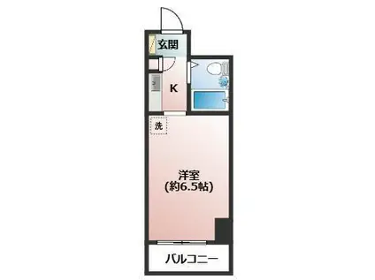 ガーデンプラザ横浜南(1K/4階)の間取り写真