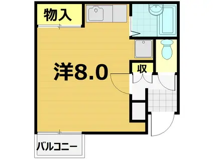 トラスティ21(ワンルーム/4階)の間取り写真