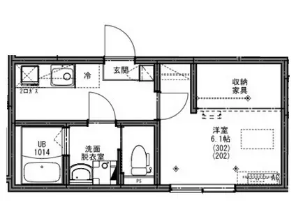 KEIAI RESIDENCE 西八王子Ⅳ(1K/2階)の間取り写真