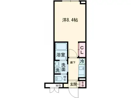 リアルワン要町(1K/4階)の間取り写真