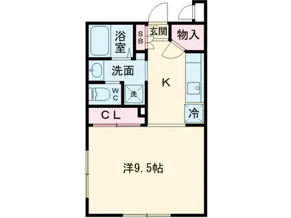 リアルワン要町(ワンルーム/2階)の間取り写真