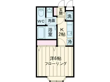 メゾン・プルミエール経堂(1K/2階)の間取り写真