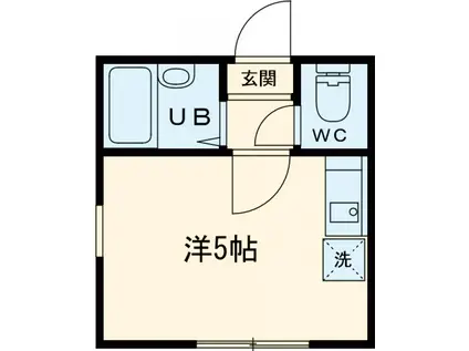 メゾン ド スリール(ワンルーム/2階)の間取り写真