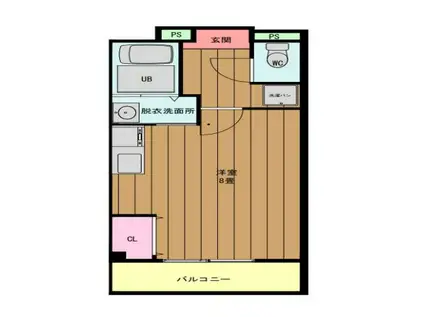 RESIDENCE ALIKA3(ワンルーム/4階)の間取り写真