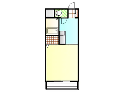 アパートメント カヤ(1K/3階)の間取り写真