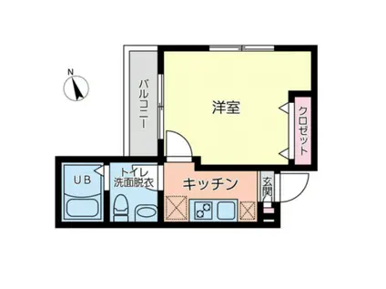 グリーンヒル本郷(1K/3階)の間取り写真