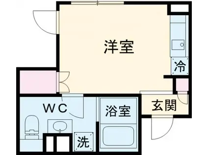 ASTILE用賀Ⅱ(ワンルーム/2階)の間取り写真