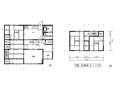 東海道本線 垂井駅 徒歩10分  築54年(5DK)の間取り写真