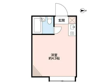 サンギャザー綾瀬(ワンルーム/1階)の間取り写真