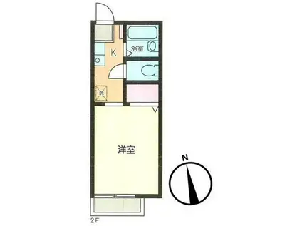 コトードミールK2(1K/1階)の間取り写真