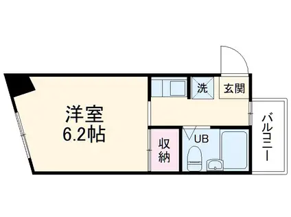メゾンベジタブル(1K/4階)の間取り写真