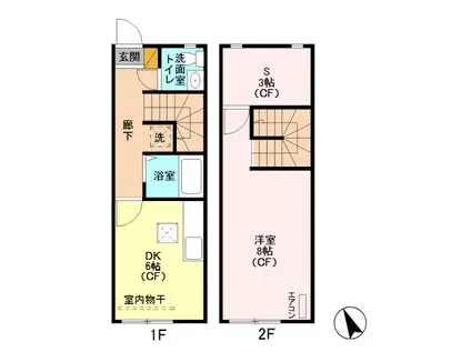 メゾンプランドール(1SDK)の間取り写真