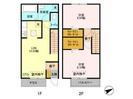 ビラ　おゆみ野南(2LDK)の間取り写真