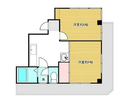 JLBグランエクリュ市川妙典(2DK/3階)の間取り写真