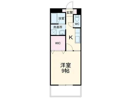 エテルナ武井A(1K/2階)の間取り写真