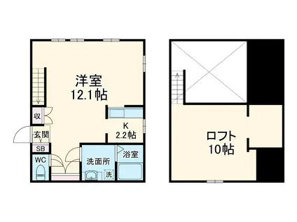ロスプリマ葉山(ワンルーム/1階)の間取り写真