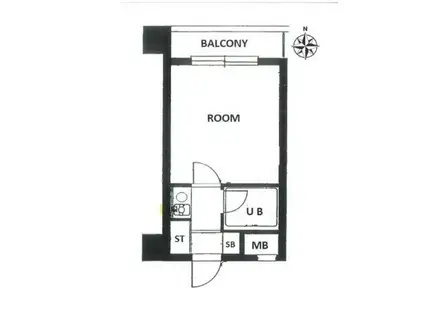 パレドール文京第2(1K/1階)の間取り写真