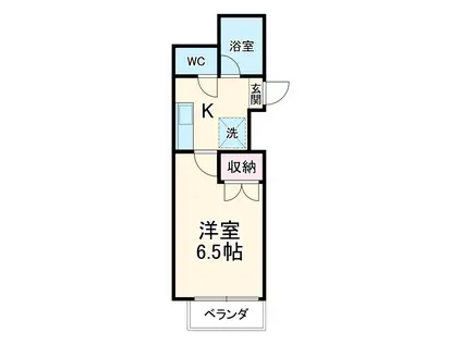 GIOVANE鄕橋(1K/3階)の間取り写真