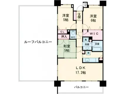 クレストフォルム東京アクアグランディオ(4LDK/11階)の間取り写真