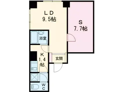 齋藤ビル(1LDK/1階)の間取り写真