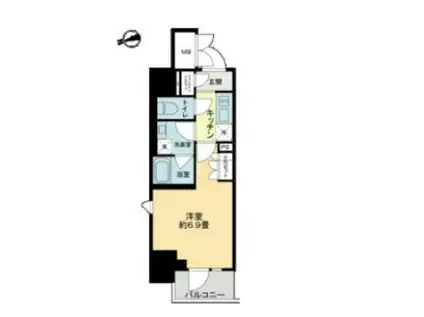 ザ・ライオンズフォーシア鶴見(1K/5階)の間取り写真