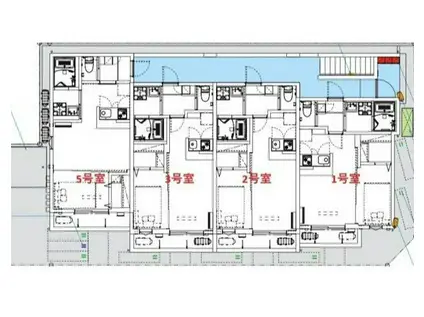 横浜線 矢部駅 徒歩10分 3階建 新築(1LDK/3階)の間取り写真