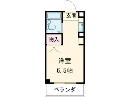 ホワイトウィング片倉Ⅰ(ワンルーム/1階)の間取り写真
