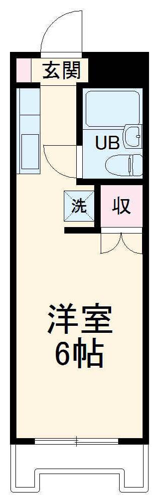 タウンアート相模原(1K/3階)の間取り写真