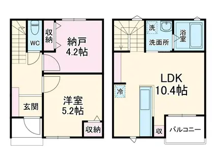ＭＥＬＬＡＳ浦安(1SLDK)の間取り写真