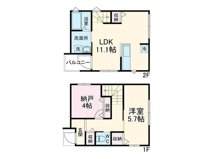ＭＥＬＬＡＳ浦安(1SLDK)の間取り写真