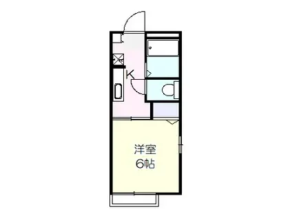 アズールGOTO(ワンルーム/1階)の間取り写真