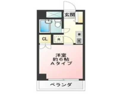 藤和シティコープ八王子並木町(1K/2階)の間取り写真