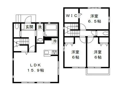 京成電鉄本線 八千代台駅 バス乗車時間：13分 千種町商店街入口バス停で下車 徒歩3分 2階建 築11年(3LDK)の間取り写真