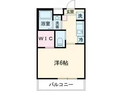 FLレジデンス品川1(1K/2階)の間取り写真