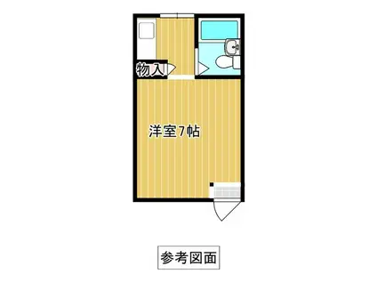 メゾン15(1K/3階)の間取り写真