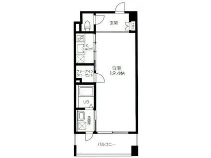 エスペラール(1K/5階)の間取り写真