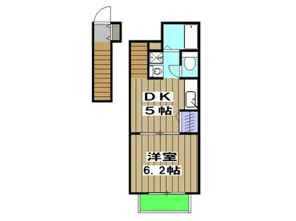 GRAND CHARIOT グランシャリオ(1DK/2階)の間取り写真