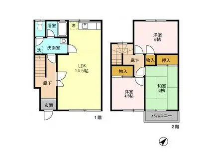 増田ファミリオ(3LDK)の間取り写真