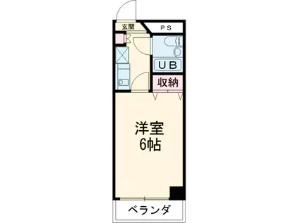 リベール国分寺(1K/1階)の間取り写真