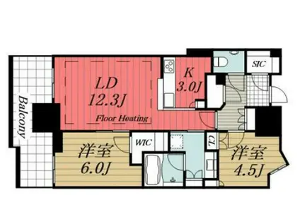 幕張ベイパーク ライズゲートタワー(15LDK/11階)の間取り写真