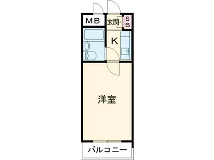 スターホームズ千歳烏山(1K/4階)の間取り写真